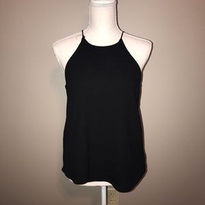 Black high neck tank / blouse